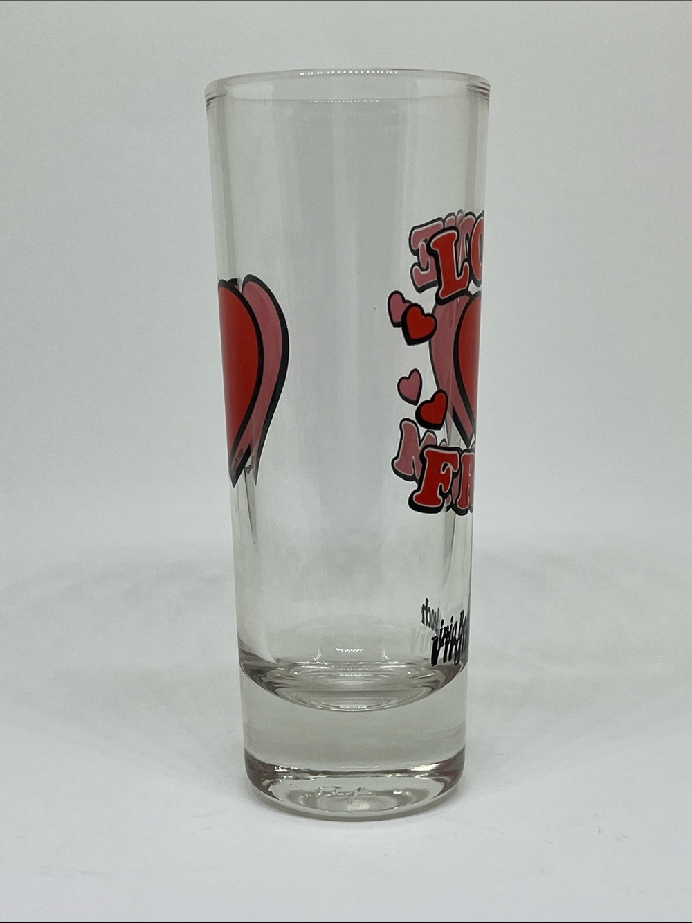 Virginia Beach 'Love From' Red Heart Glass Shot Glass - Picture 4 of 4